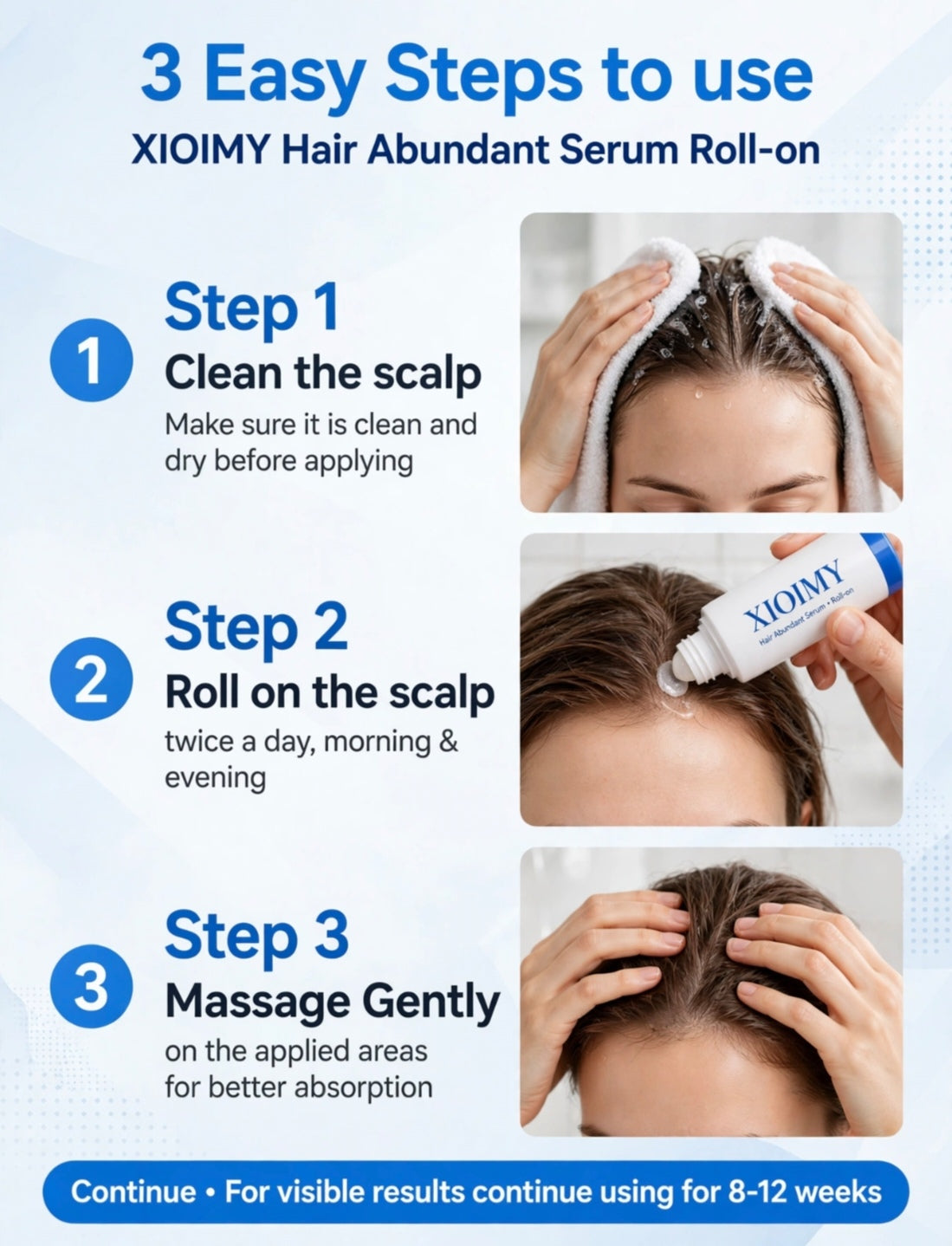 XIOIMY Hair Serum Roll-On, 15ml