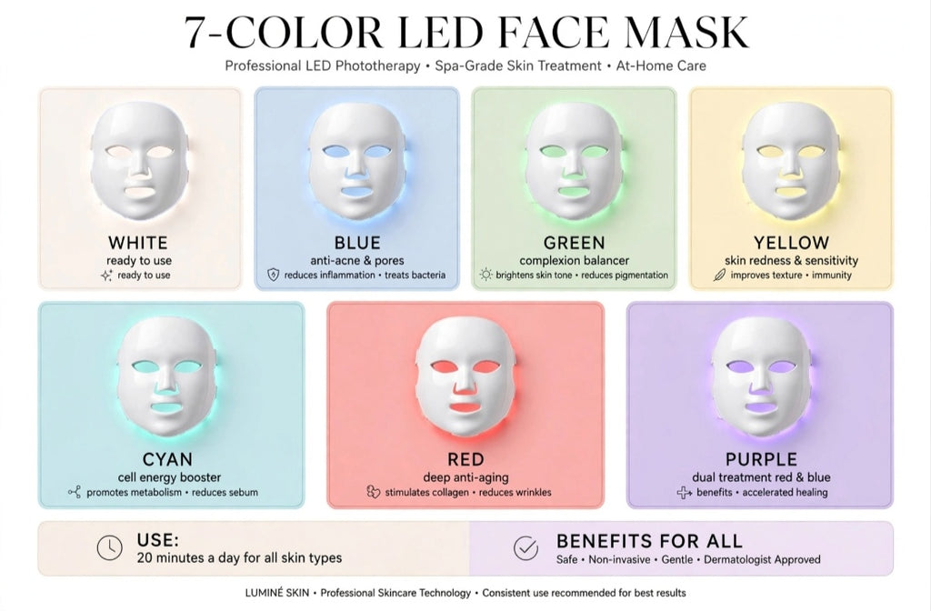 LUMINÈ Luxe 7-Color LED Face Mask
