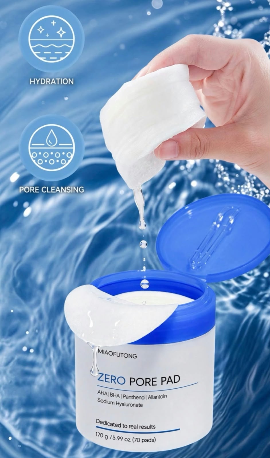 POREMELT Exfoliating Facial Pads, 70 Pads