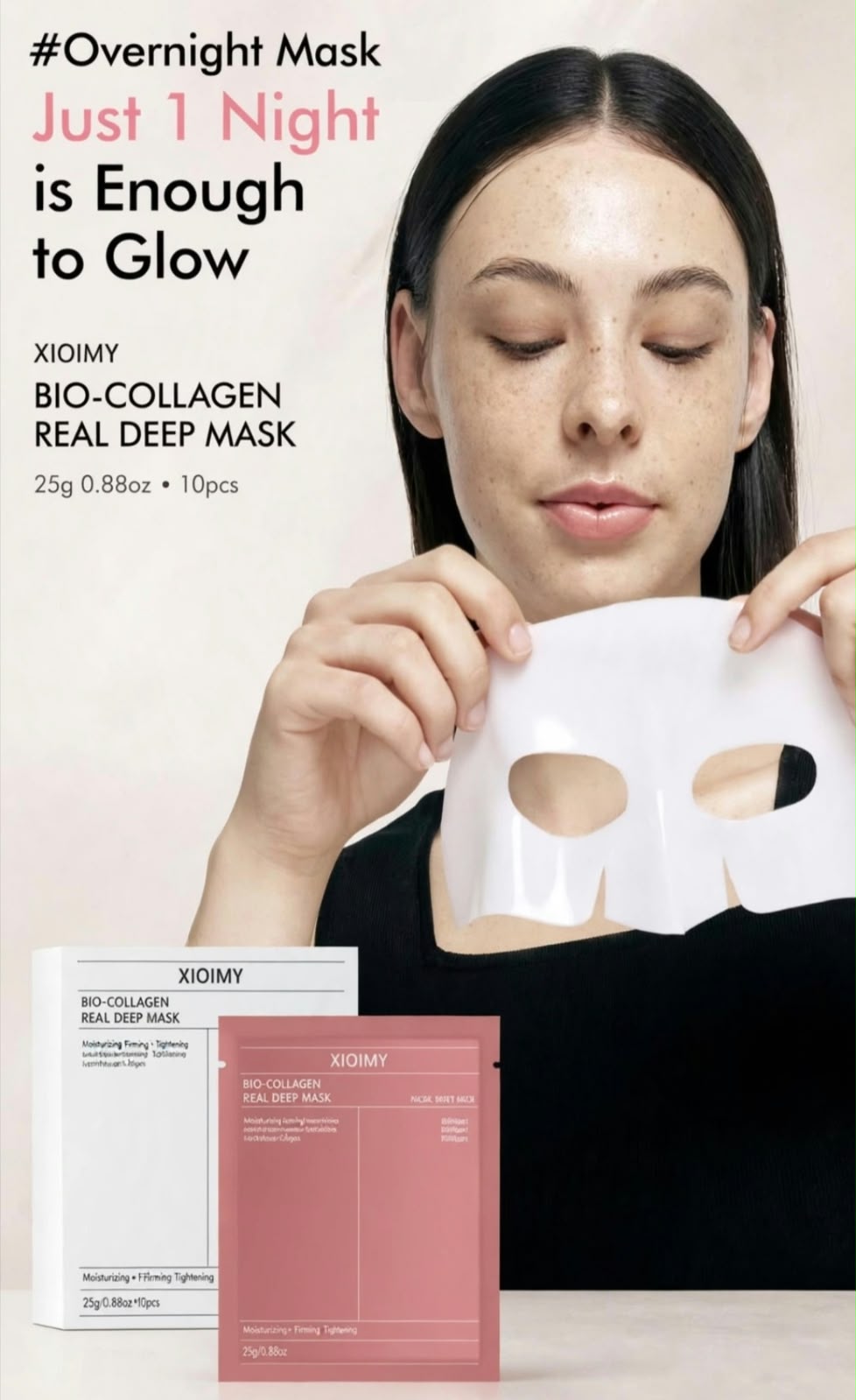 LUNE Seoul Bio-Collagen Overnight Mask, 10-Pack