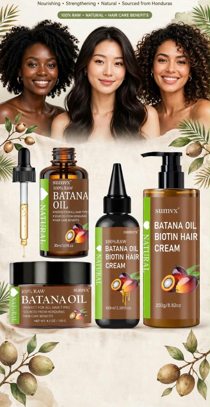 Sumvx Batana Oil 4-in-1 Hair Care Kit